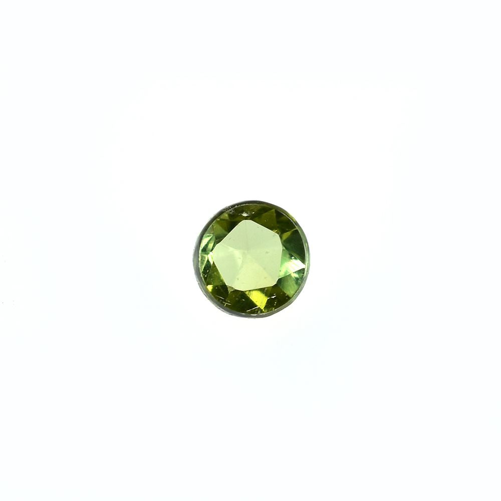 GREEN TOURMALINE ROSE CUT ROUND CAB LITE(SI) 2.50X2.50 MM 0.08 Cts.