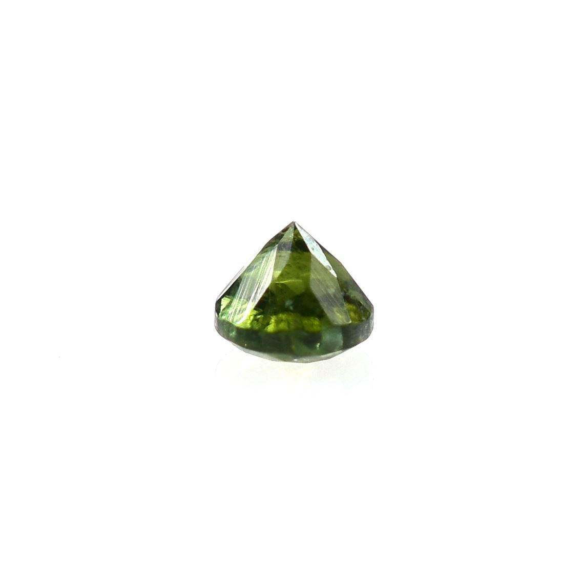 OLD GREEN TOURMALINE CUT ROUND LITE(SI) 2.00X2.00 MM 0.04 Cts.