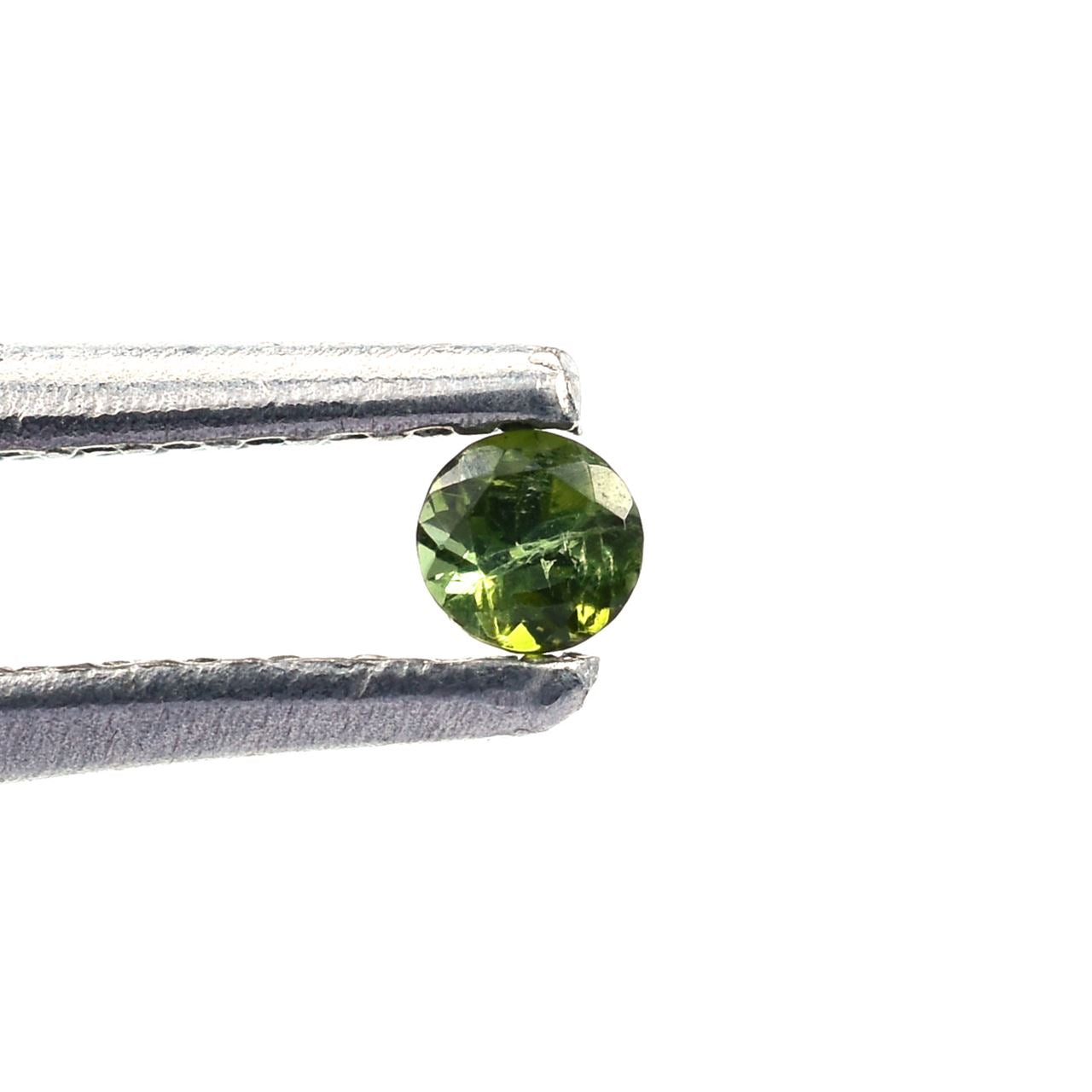 OLD GREEN TOURMALINE CUT ROUND LITE(SI) 2.00X2.00 MM 0.04 Cts.