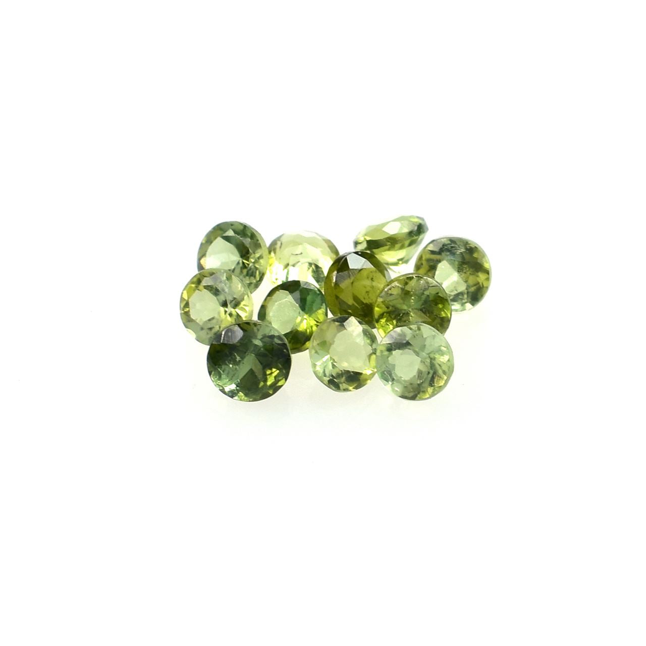 OLD GREEN TOURMALINE CUT ROUND LITE(SI) 2.00X2.00 MM 0.04 Cts.