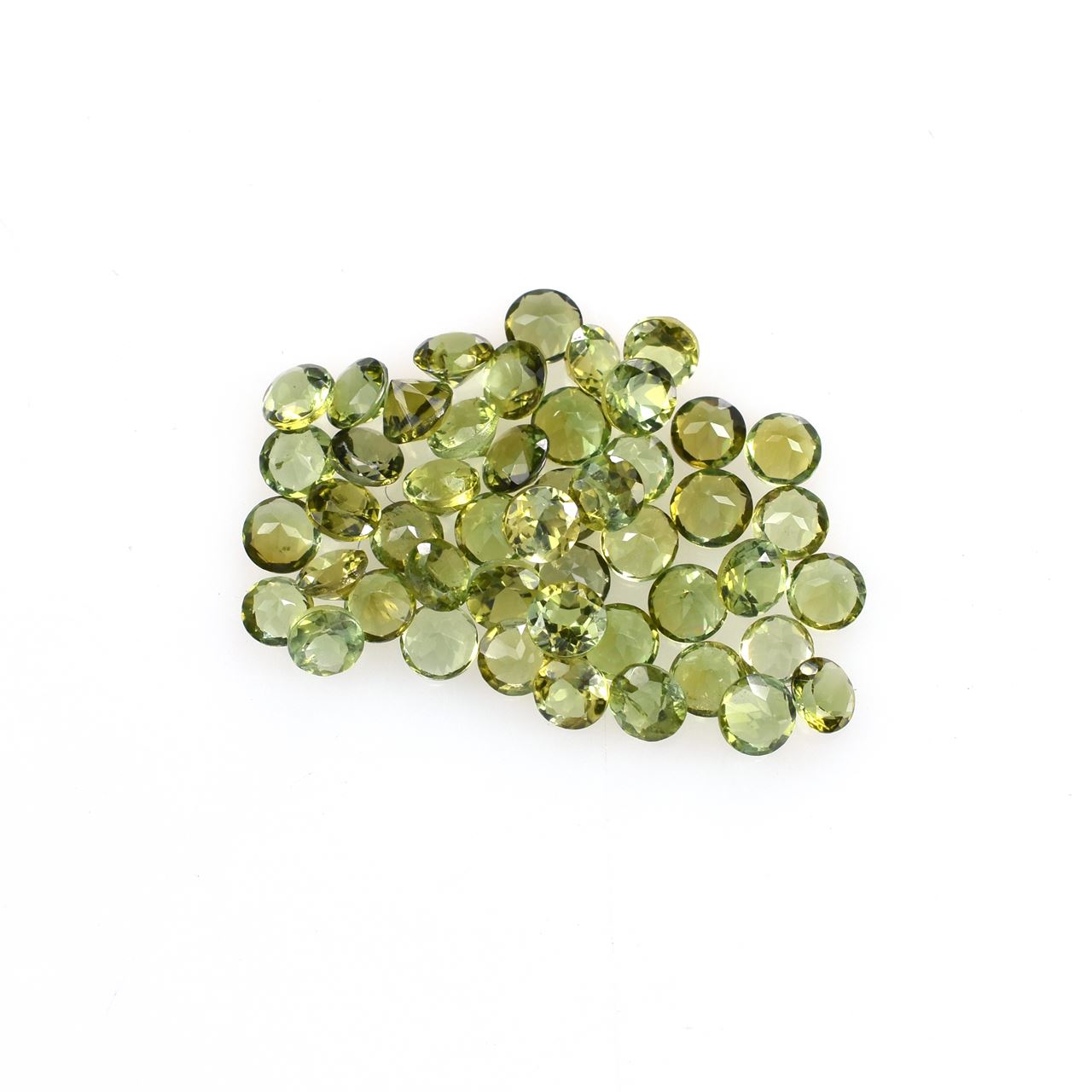 OLD GREEN TOURMALINE CUT ROUND (MEDIUM)(SI) 2.70X2.70 MM 0.07 Cts.