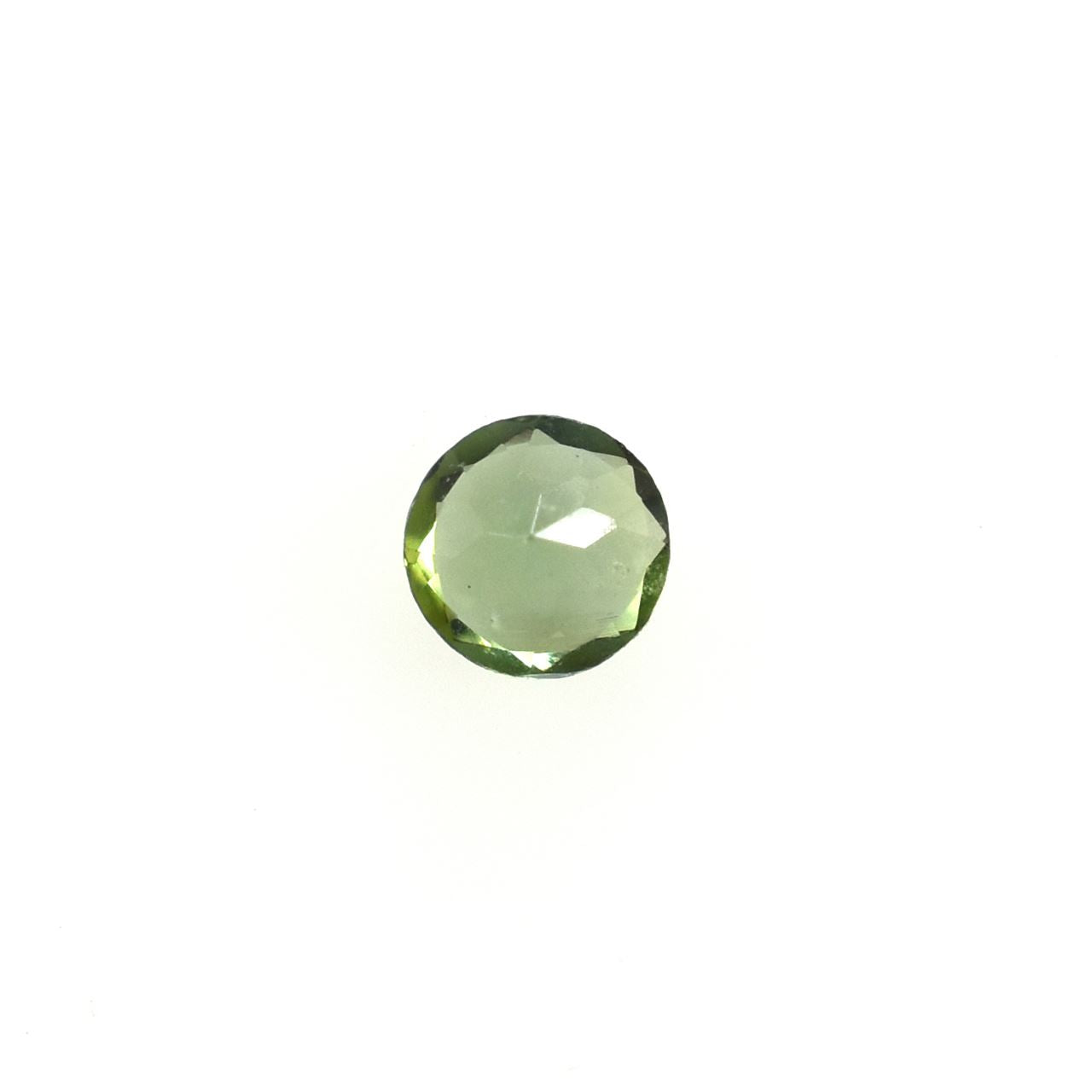 OLD GREEN TOURMALINE CUT ROUND (MEDIUM)(SI) 2.25X2.25 MM 0.04 Cts.