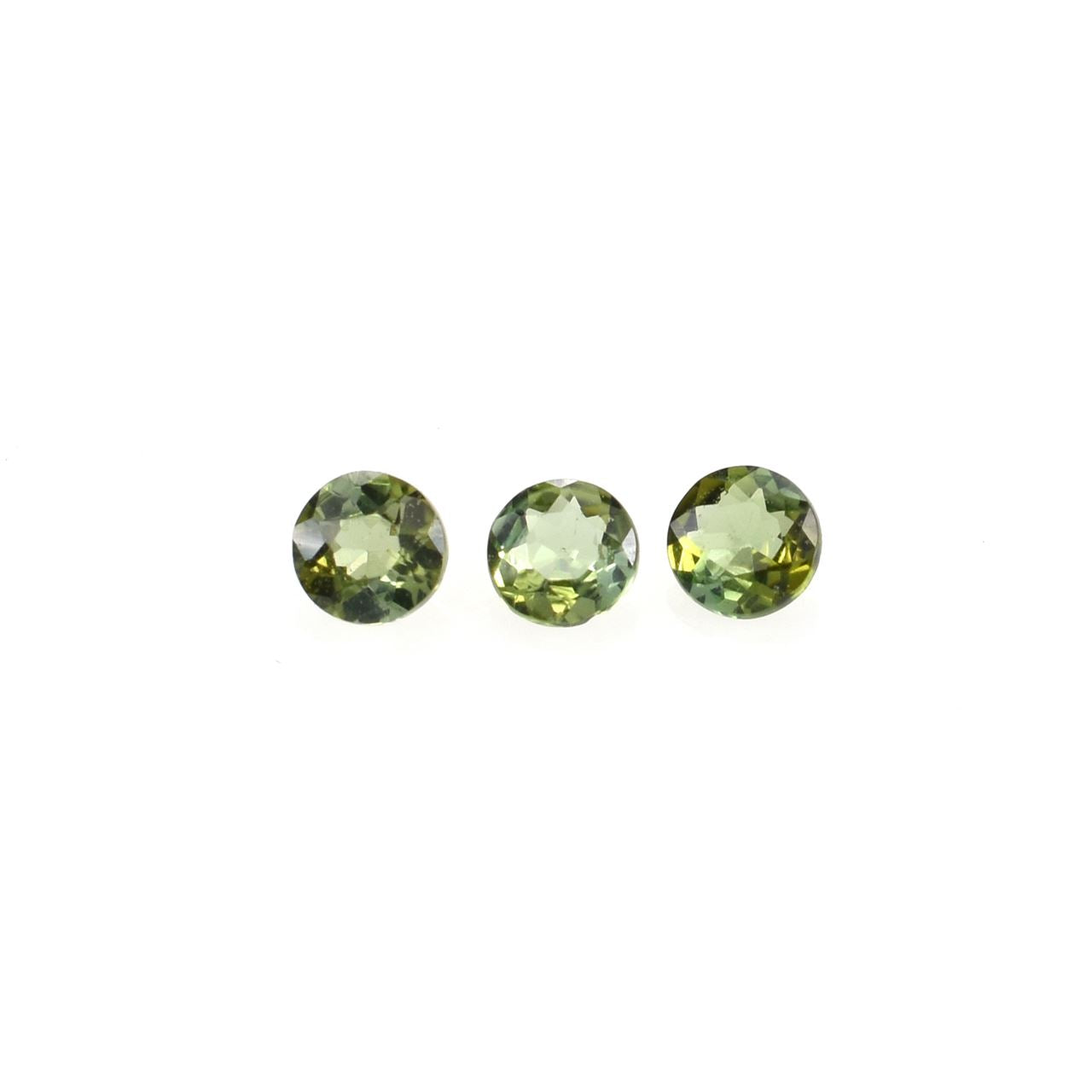 OLD GREEN TOURMALINE CUT ROUND (MEDIUM)(SI) 2.60X2.60 MM 0.08 Cts.