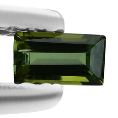 NEW GREEN TOURMALINE CUT BAGUETTES 4X2.50MM 0.16 Cts.