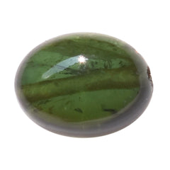 GREEN TOURMALINE PLAIN TUMBLE (FULL DRILL) 8X6MM 1.89 Cts.