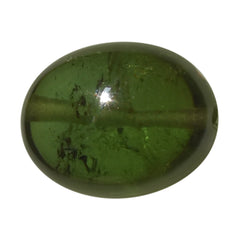 GREEN TOURMALINE PLAIN TUMBLE (FULL DRILL) 9X7MM 2.71 Cts.