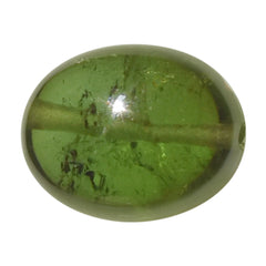 GREEN TOURMALINE PLAIN TUMBLE (FULL DRILL) 9X7MM 2.71 Cts.