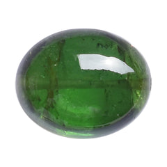 GREEN TOURMALINE PLAIN TUMBLE (FULL DRILL) 11X9MM 5.21 Cts.