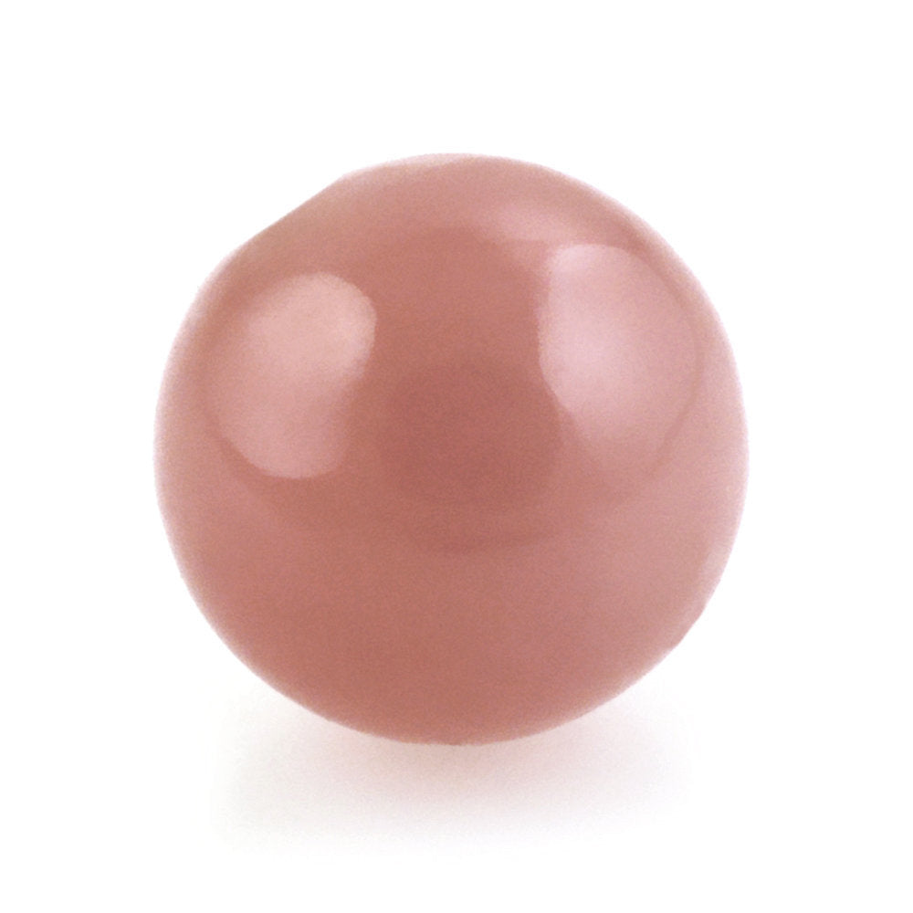 GUAVA QUARTZ PLAIN BALLS (HALF DRILL) 8MM 3.81 Cts.