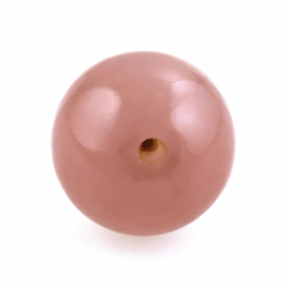 GUAVA QUARTZ PLAIN BALLS (HALF DRILL) 8MM 3.81 Cts.