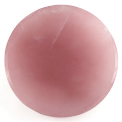 GUAVA QUARTZ IRREGULAR FACETED ROUND CAB 20MM 28.46 Cts.