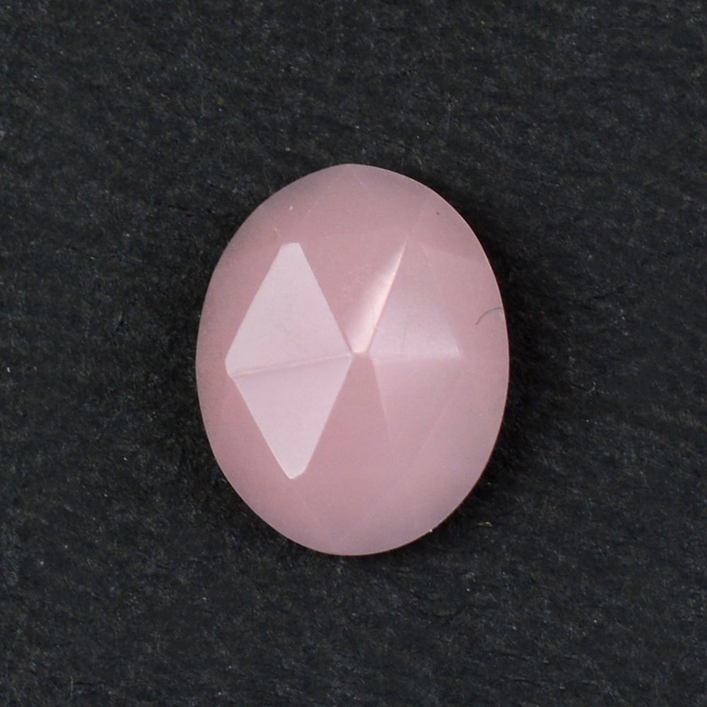 GUAVA QUARTZ ROSE CUT OVAL CAB 10X8 MM 2.28 Cts.