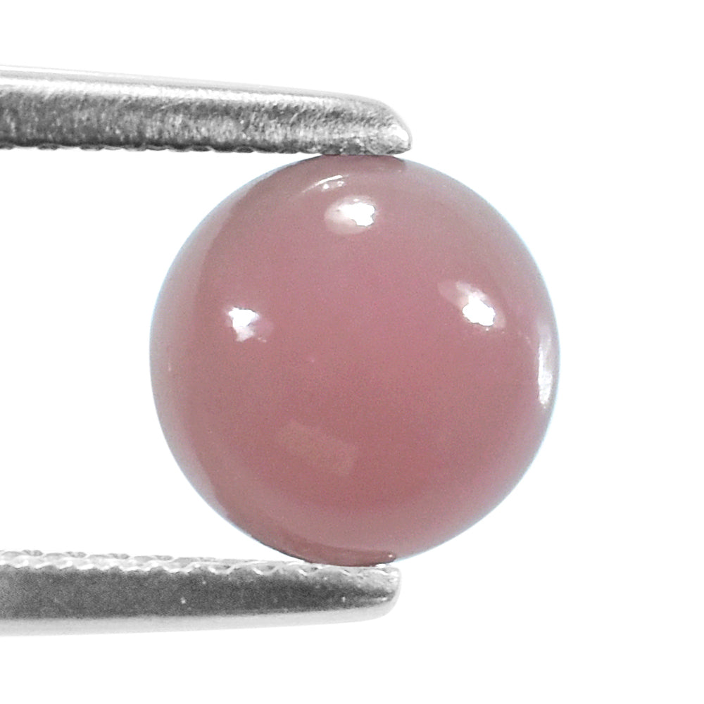 GUAVA QUARTZ PLAIN ROUND CAB (CLEAN) 8.00X8.00 MM 2.04 Cts.