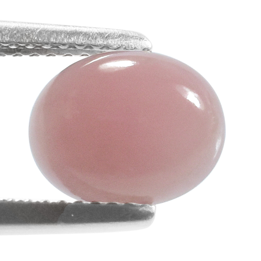 GUAVA QUARTZ PLAIN OVAL CAB (CLEAN) 10.00X8.00 MM 2.59 Cts.