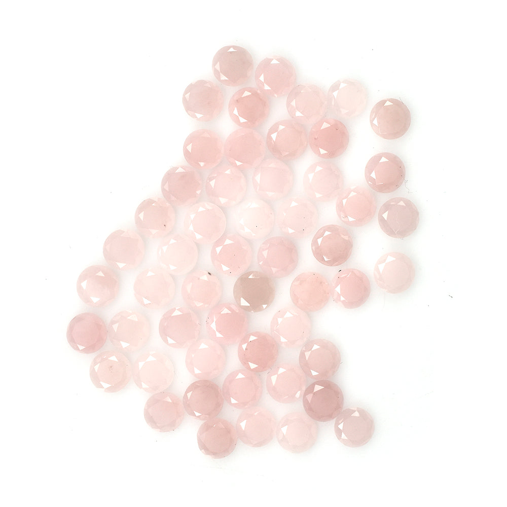 GUAVA QUARTZ TABLE CUT ROUND CAB 5.75MM 0.43 Cts.