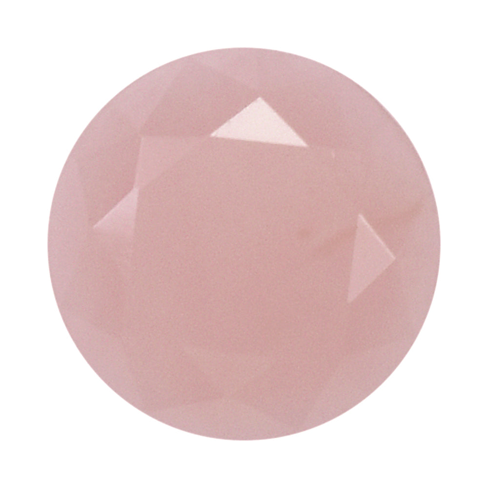 GUAVA QUARTZ TABLE CUT ROUND CAB 6.50MM 0.58 Cts.