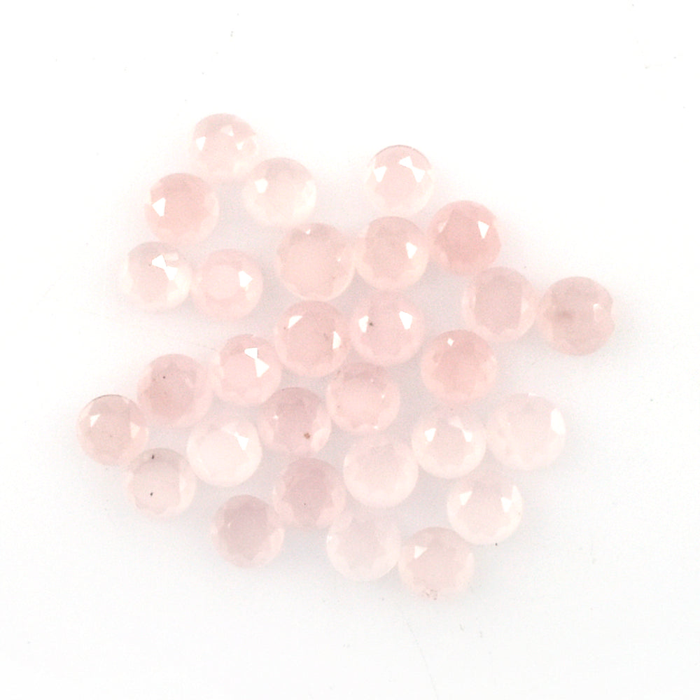 GUAVA QUARTZ TABLE CUT ROUND CAB 2.50MM 0.05 Cts.