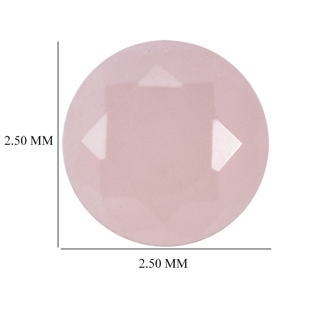 GUAVA QUARTZ TABLE CUT ROUND CAB 2.50MM 0.05 Cts.