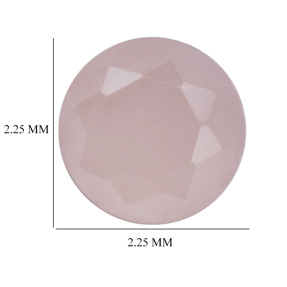 GUAVA QUARTZ TABLE CUT ROUND CAB 2.25MM 0.05 Cts.