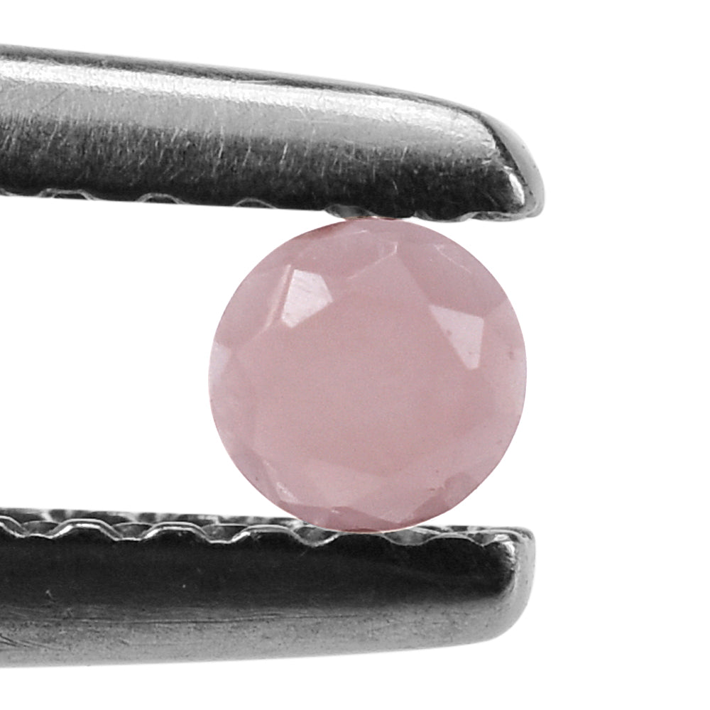 GUAVA QUARTZ TABLE CUT ROUND CAB 3MM 0.08 Cts.