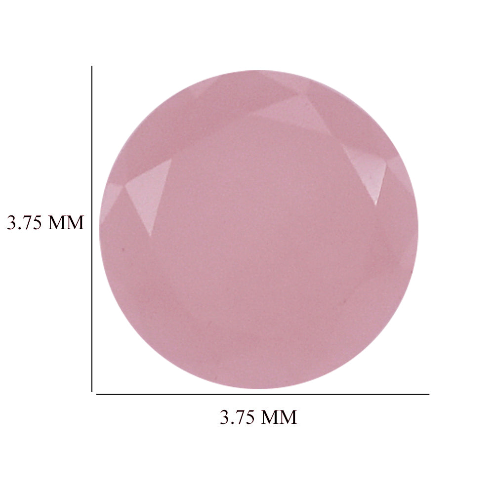 GUAVA QUARTZ TABLE CUT ROUND CAB 3.75MM 0.14 Cts.