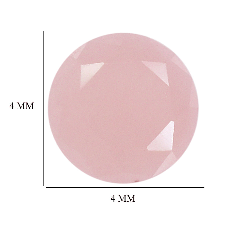 GUAVA QUARTZ TABLE CUT ROUND CAB 4MM 0.15 Cts.