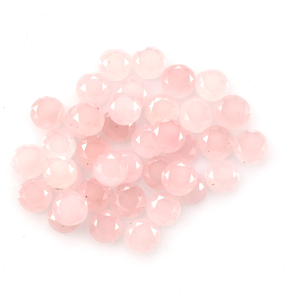 GUAVA QUARTZ TABLE CUT ROUND CAB 4.25MM 0.20 Cts.