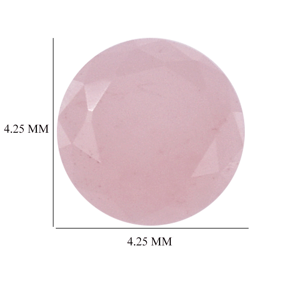 GUAVA QUARTZ TABLE CUT ROUND CAB 4.25MM 0.20 Cts.