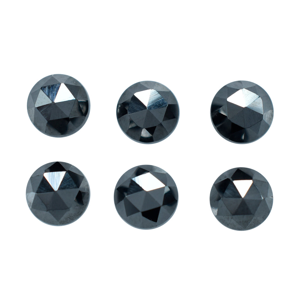 HEMATITE ROSE CUT ROUND CAB 3MM (TH. 1.50-1.90MM) 0.23 Cts.