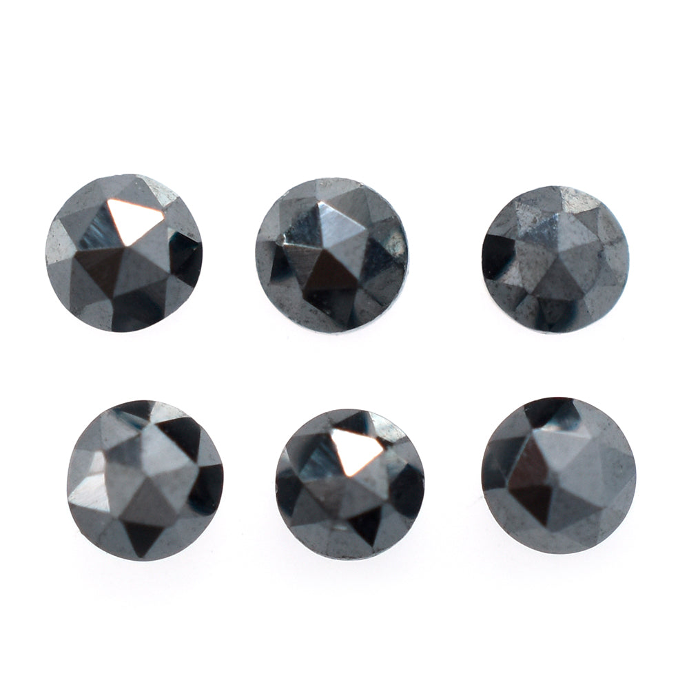 HEMATITE ROSE CUT ROUND CAB 2MM 0.08 Cts.