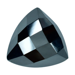 HEMATITE CHECKER CUT TRILLION CAB 14MM 12.65 Cts.