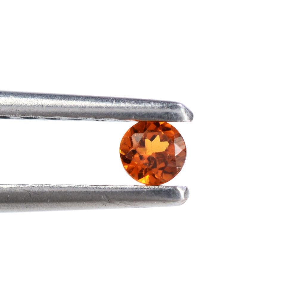 HESSONITE CUT ROUND 3MM 0.23 Cts.