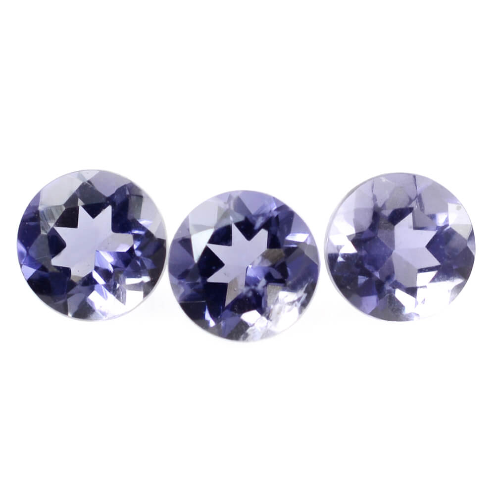 IOLITE CUT ROUND (AA/SI) 3.50MM 0.16 Cts.