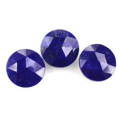 LAPIS LAZULI ROSE CUT BRIOLETTE ROUND 8MM 1.55 Cts.