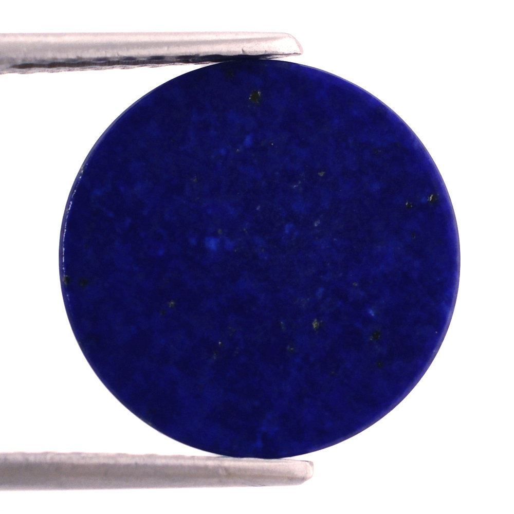 LAPIS LAZULI PLAIN COIN PLATES 15MM 3.87 Cts.