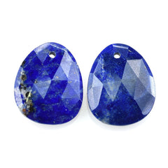 LAPIS ROSE CUT BRIOLETTE PEARISH (FINE) (FULL DRILL-1.00MM) 15.50X12.50MM 5.20 Cts.