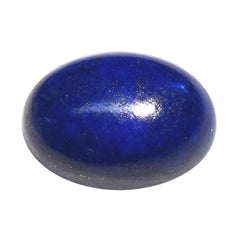LAPIS LAZULI SOME WHITE SPOTS AND PYRITE PLAIN CAB OVAL 14.00X10.00 MM 6.59 Cts.