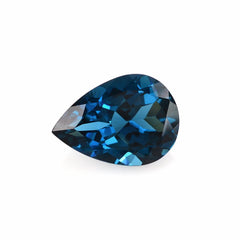 LONDON BLUE TOPAZ CUT PEAR 14X10MM 5.71Cts.