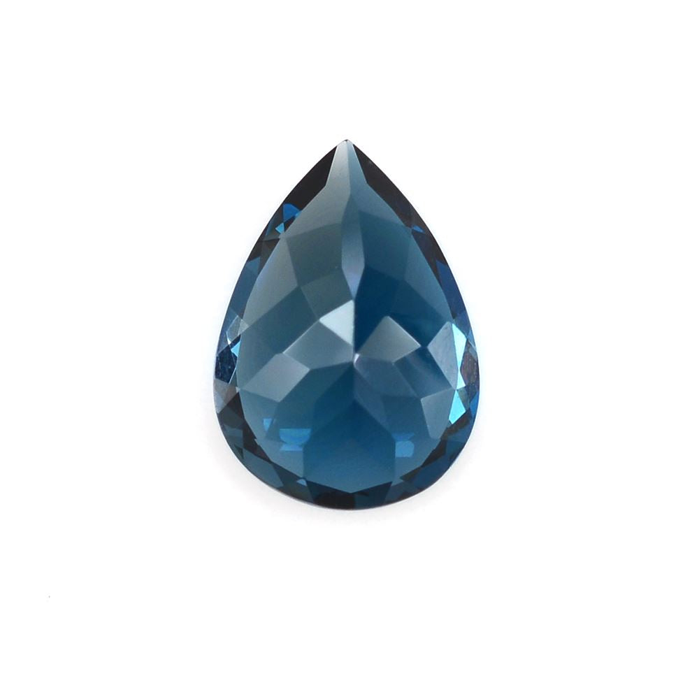 LONDON BLUE TOPAZ CUT PEAR 14X10MM 5.71Cts.