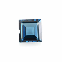 LONDON BLUE TOPAZ CUT SQUARE 8.50MM 3.82Cts.