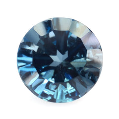 LONDON BLUE TOPAZ CONCAVE SPLENDOR CUT ROUND 10MM 5.10 Cts.