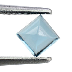 LONDON BLUE TOPAZ PYRAMID SQUARE CAB 4MM 0.53 Cts.