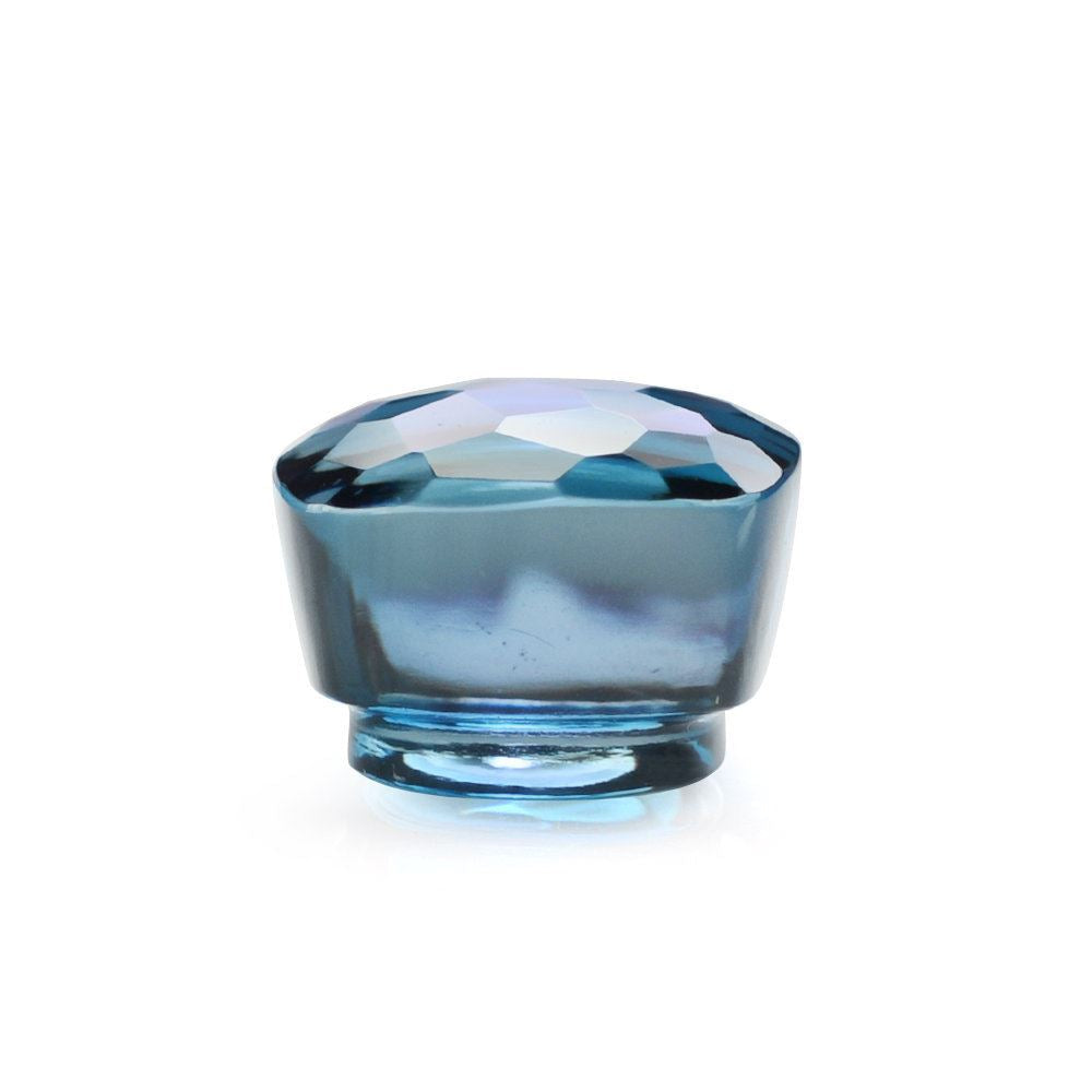 LONDON BLUE TOPAZ IRREGULAR CUT BOTTLE CORK 10.50MM 9.62 Cts.