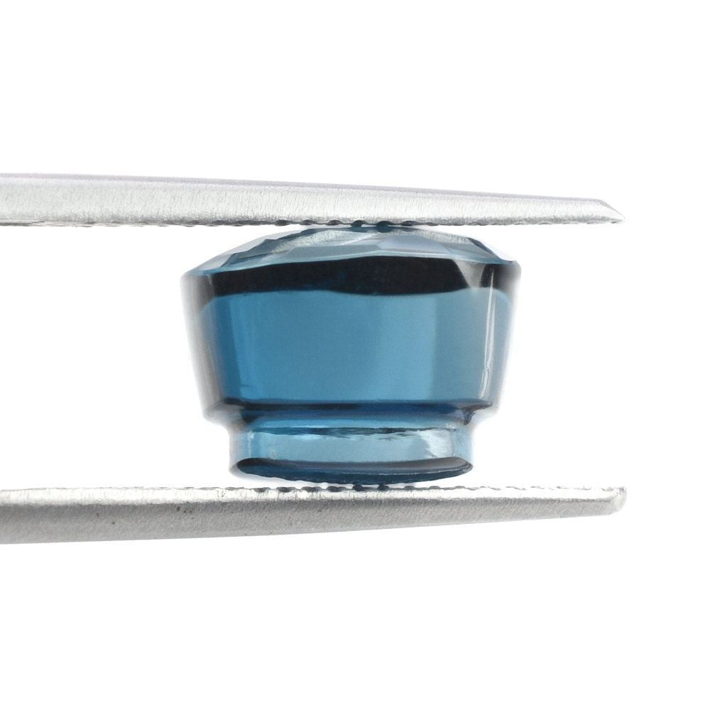 LONDON BLUE TOPAZ IRREGULAR CUT BOTTLE CORK 10.50MM 9.62 Cts.