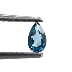 LONDON BLUE TOPAZ CUT PEAR 5X3MM 0.24 Cts.