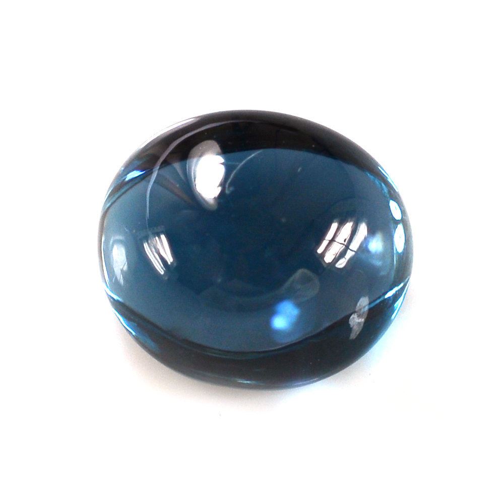 LONDON BLUE TOPAZ FANCY OVAL 10X9MM 5.40 Cts.
