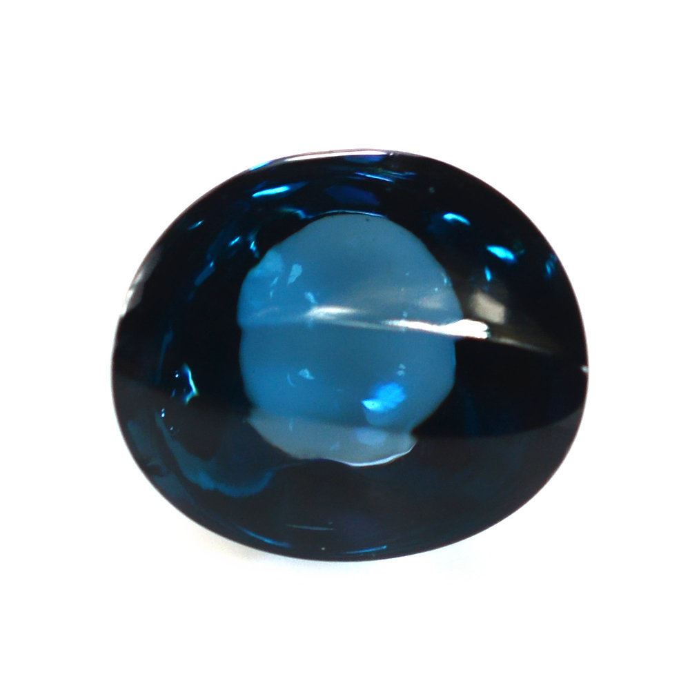 LONDON BLUE TOPAZ FANCY OVAL 10X9MM 5.40 Cts.