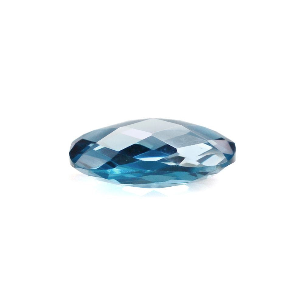 LONDON BLUE TOPAZ CHECKER BRIOLETTE CUSHION 8X6MM 1.42 Cts.