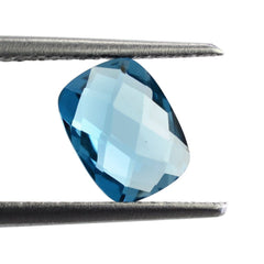 LONDON BLUE TOPAZ BRIOLETTE CUSHION 8X6MM 1.70 Cts.