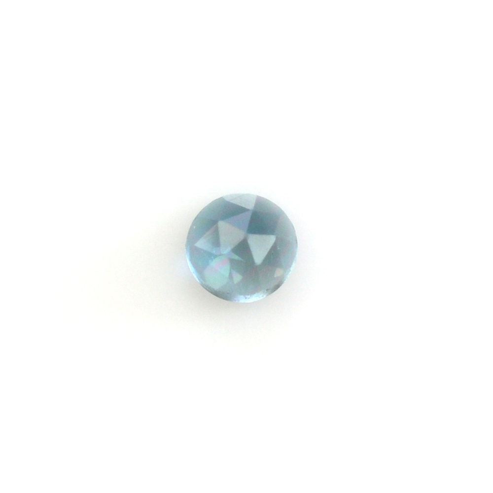 LONDON BLUE TOPAZ ROSE CUT ROUND CAB 2MM 0.05 Cts.